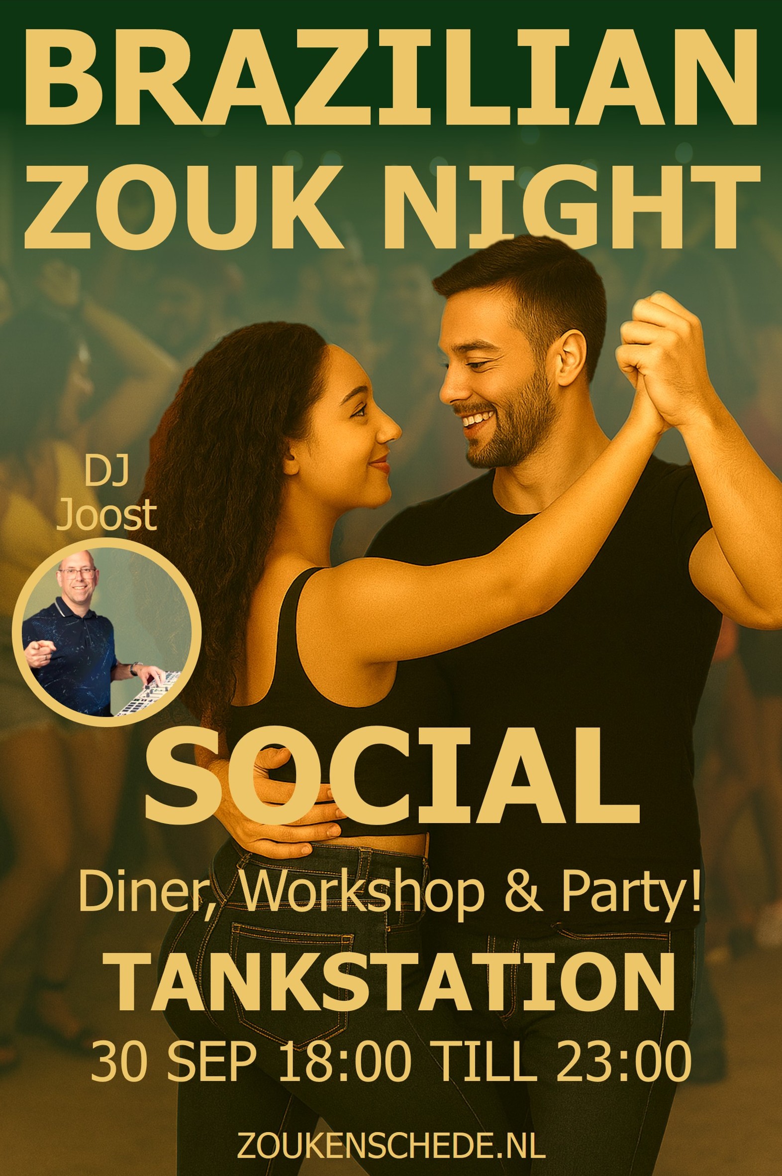 Brazilian Zouk Night Enschede with DJ Joost