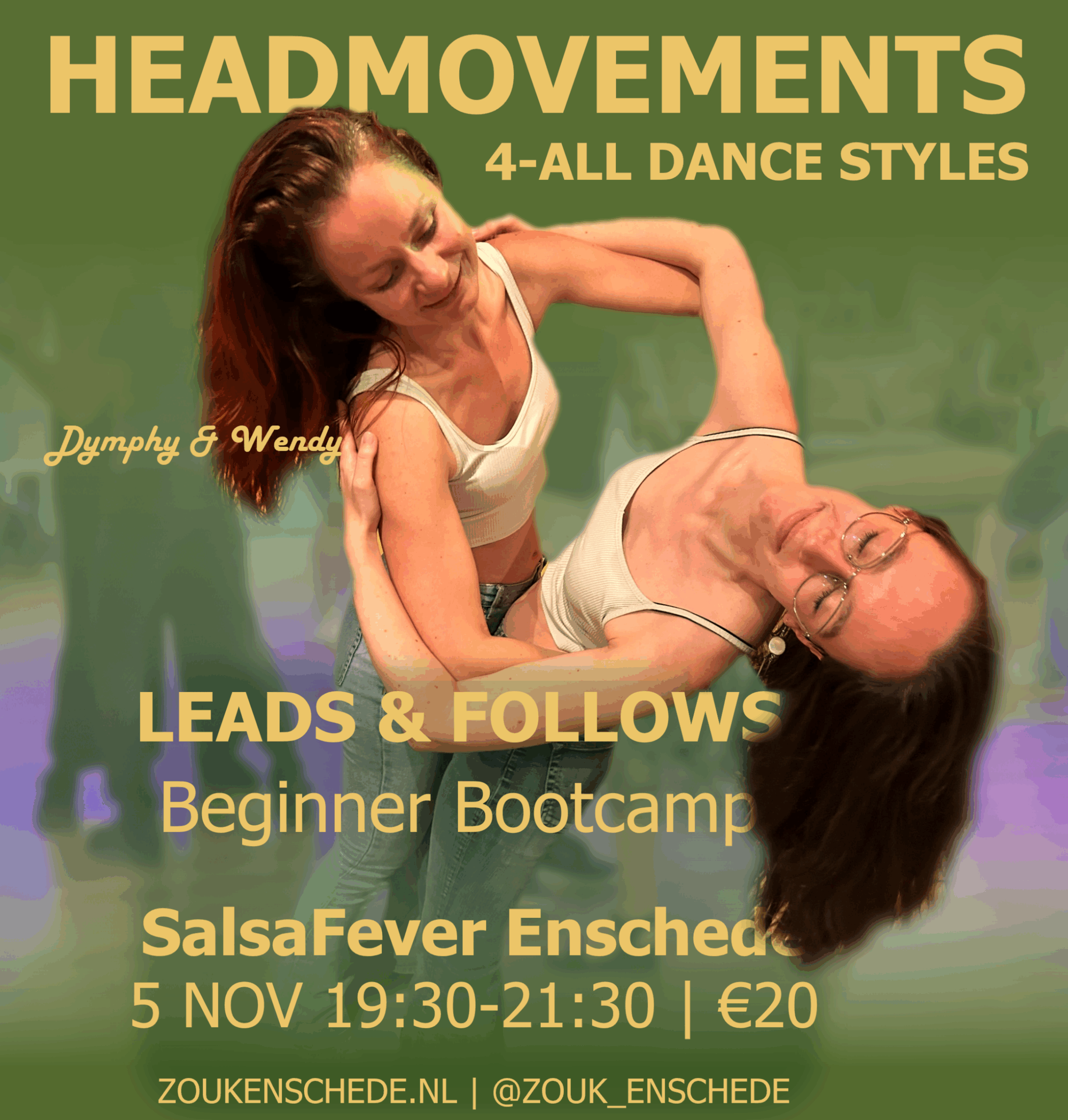 Zouk Enschede Headmovements Bootcamp_Dymphy & Wendy2 Headmovements bootcamp zouk enschede