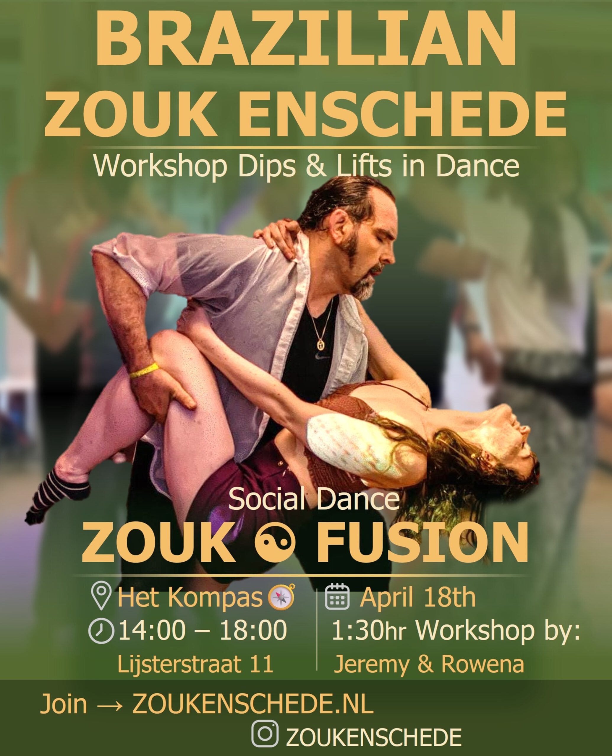Zouk Fusion social Workshop dips and lifts in dance